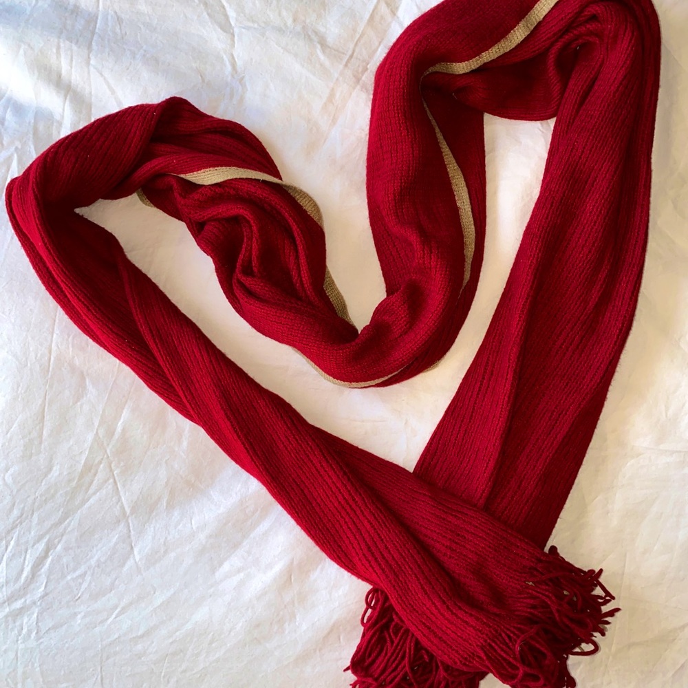 Red Women’s Scarf | Soft Knit Blanket Scarf